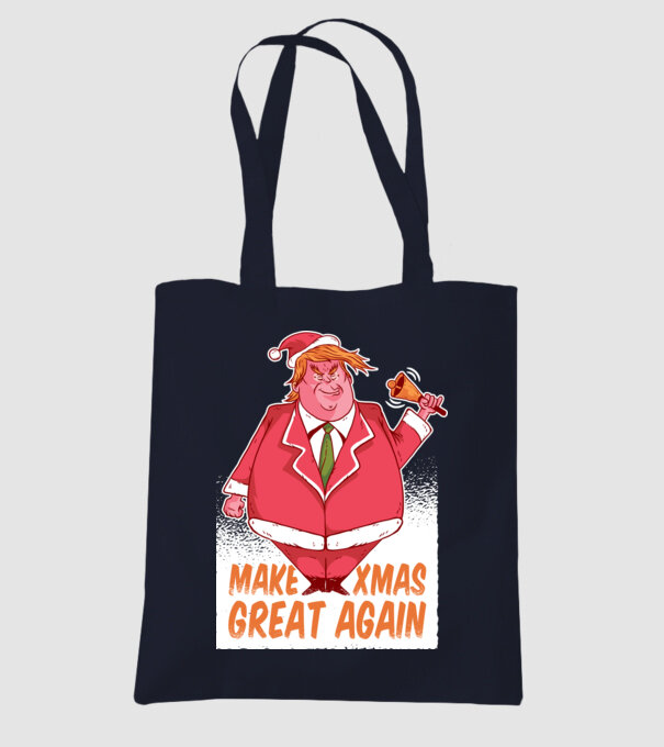 Make Xmas Great again Trump tricou amuzant Crăciun model albastru închis pe tricou