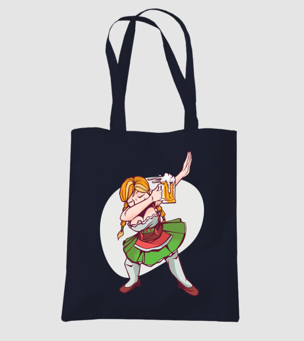 Oktoberfest DAB Fată cu ulcior model albastru închis pe tricou