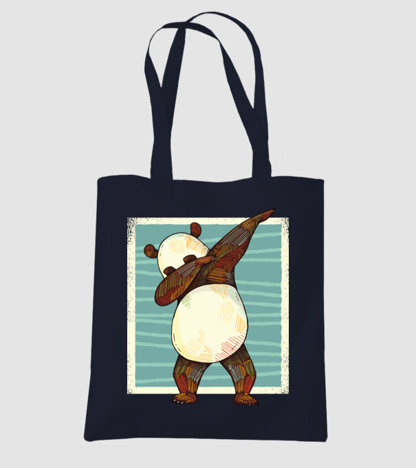 Panda DAB dans model albastru închis pe tricou