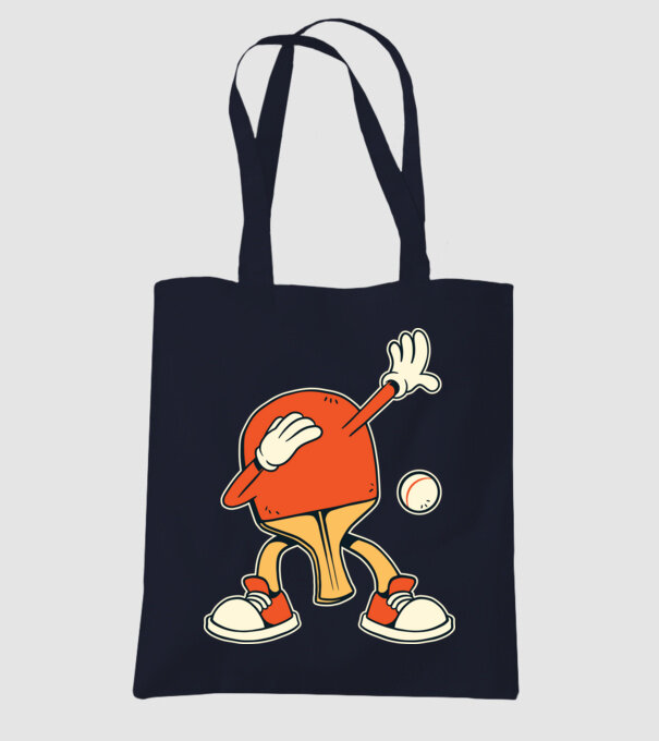 Ping Pong DAB model albastru închis pe tricou