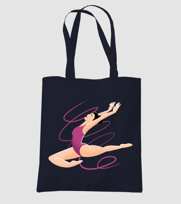 Gimnastică ritmică model albastru închis pe tricou