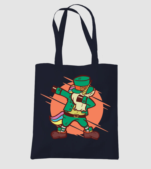 St Patrick Unicorn DAB model albastru închis pe tricou