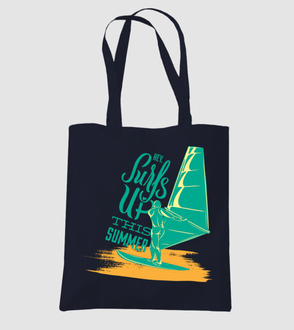 Surfs up this summer model albastru închis pe tricou