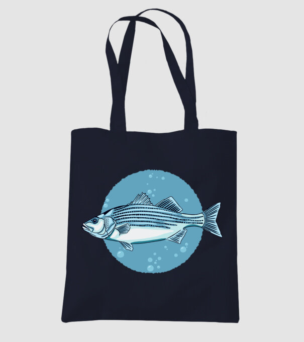 Biban de mare model albastru închis pe tricou