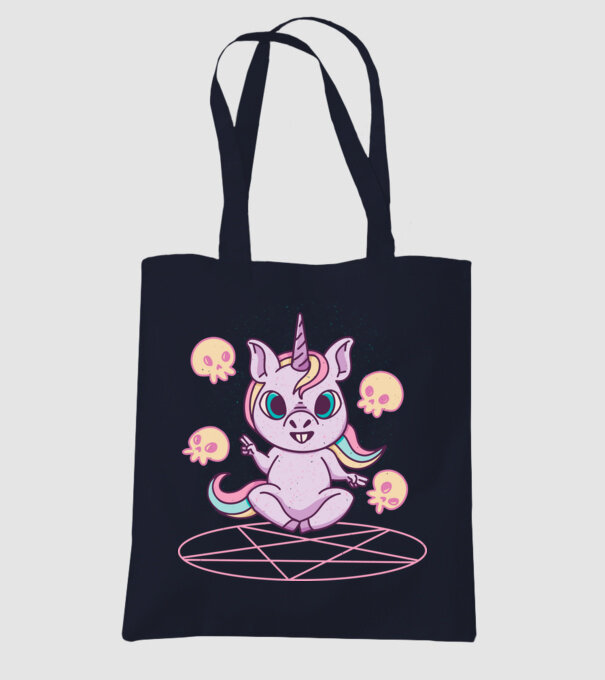 Unicorn invocare model albastru închis pe tricou