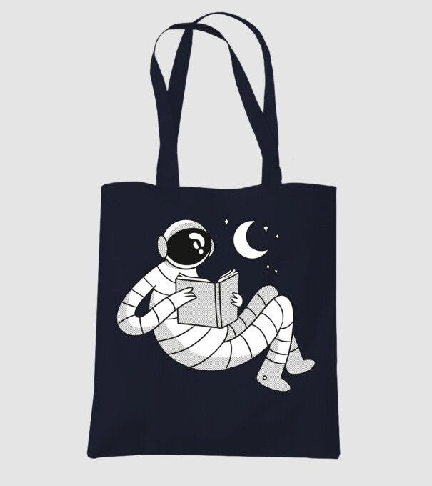 Lectură Astronaut model albastru închis pe tricou