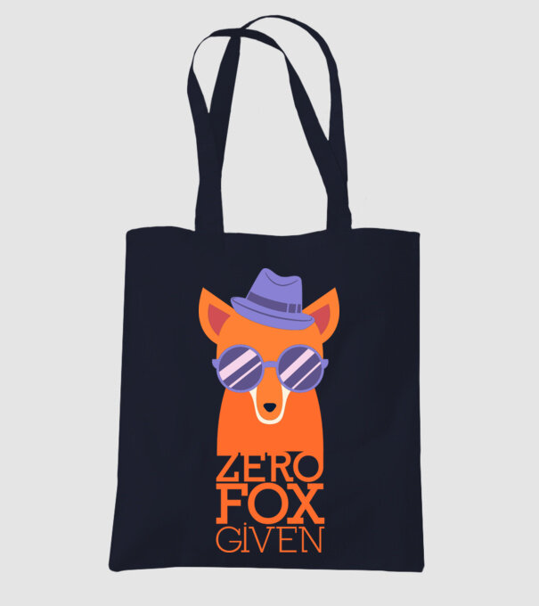 Zero Fox Given model albastru închis pe tricou