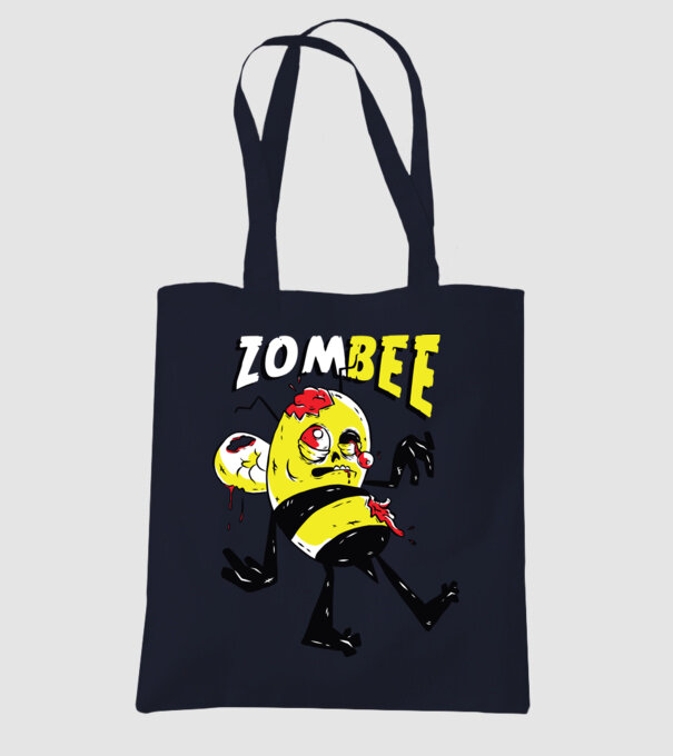 Zombee Albină Zombie model albastru închis pe tricou
