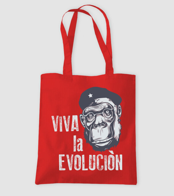 Viva La Evolucion model roșu pe tricou