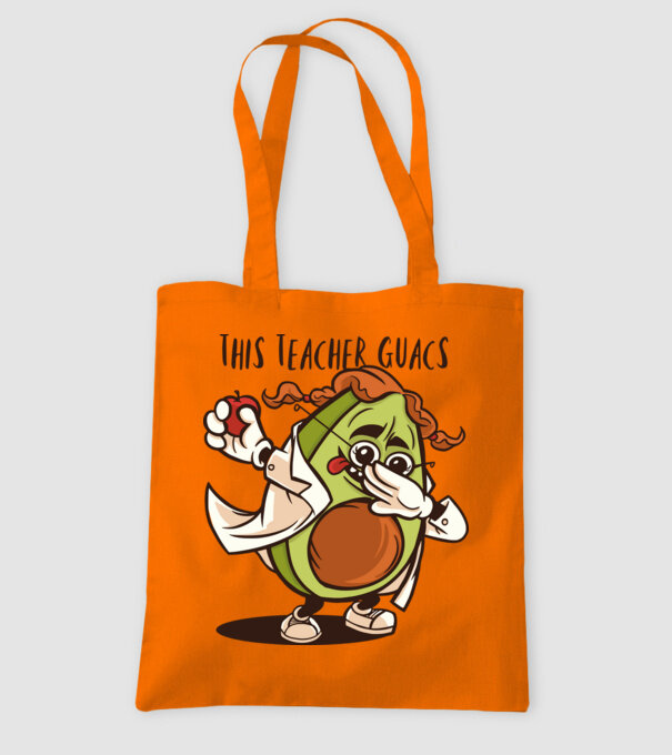 Profesor Avocado DAB model portocaliu pe tricou