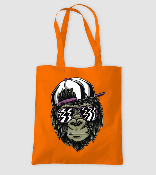 Cool Monkey model portocaliu pe tricou