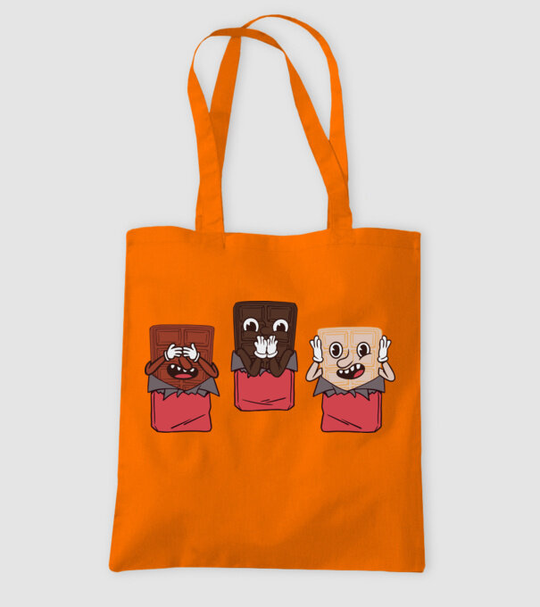 Trio de ciocolată model portocaliu pe tricou