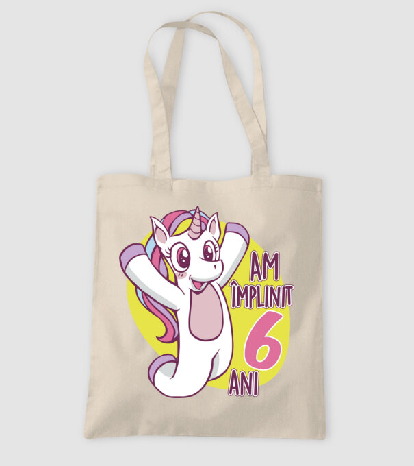 Am împlinit 6 ani model nisipiu pe tricou