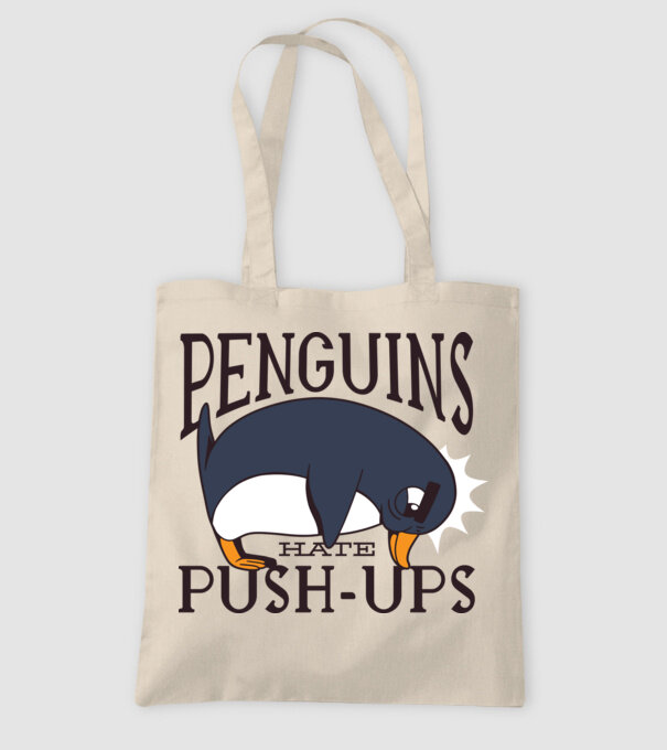 Pinguinii urăsc flotările model nisipiu pe tricou