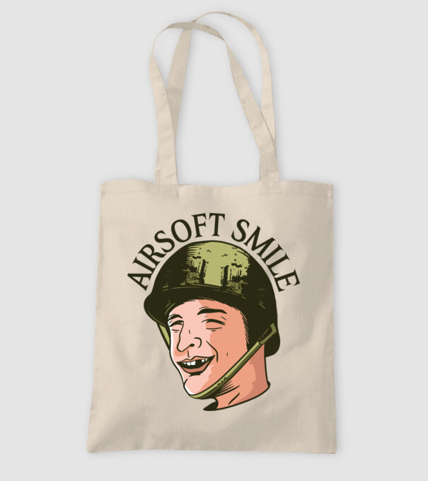 Zâmbet Airsoft model nisipiu pe tricou