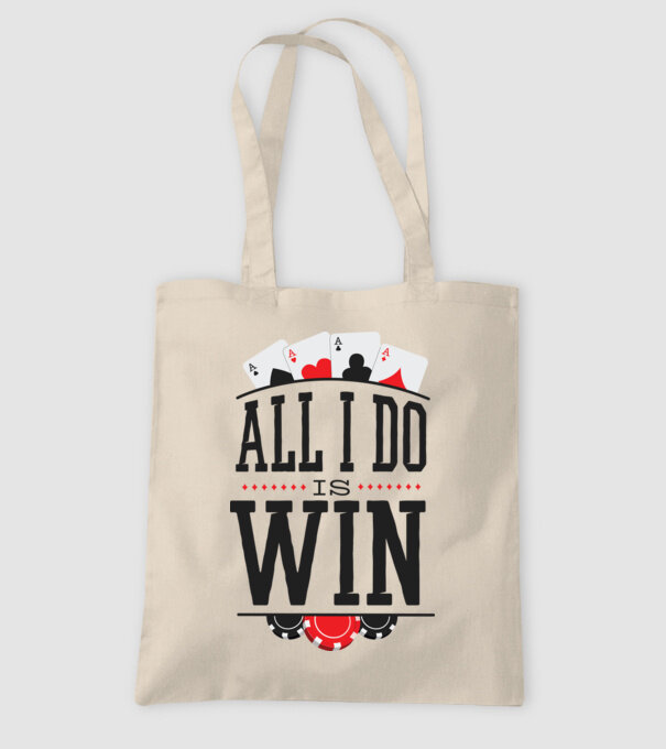 All I do is win Poker model nisipiu pe tricou