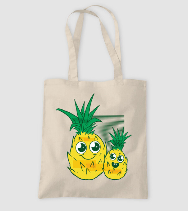 Familie Ananas model nisipiu pe tricou