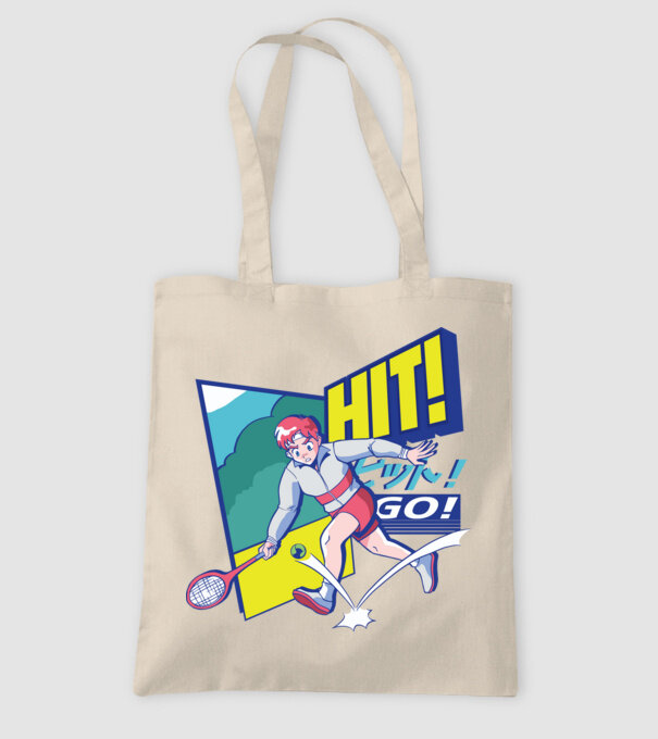 Anime Jucător de tenis băiat model nisipiu pe tricou