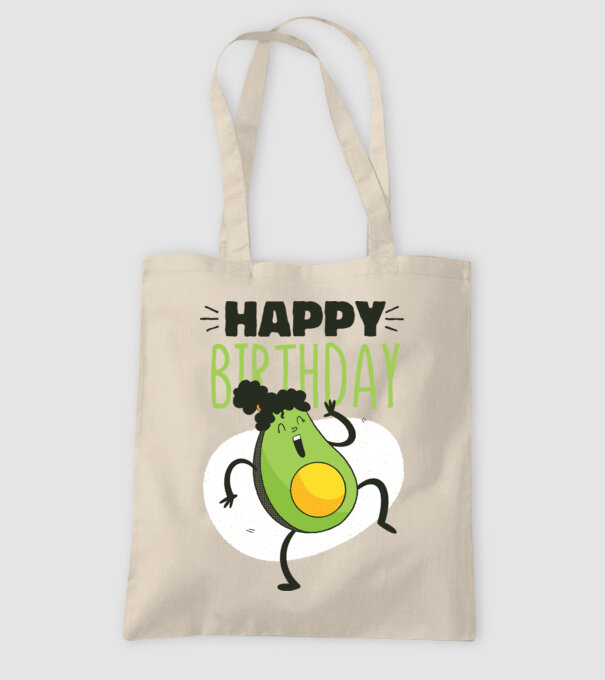 Avocado La mulți ani model nisipiu pe tricou