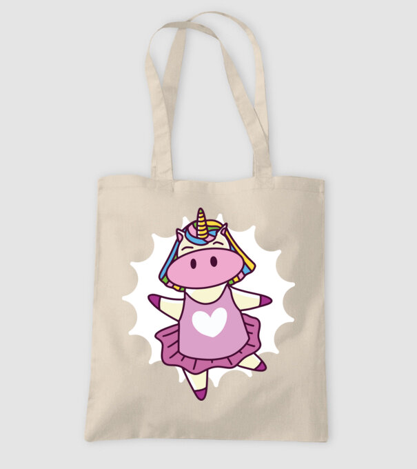 Unicorn dansator de balet model nisipiu pe tricou