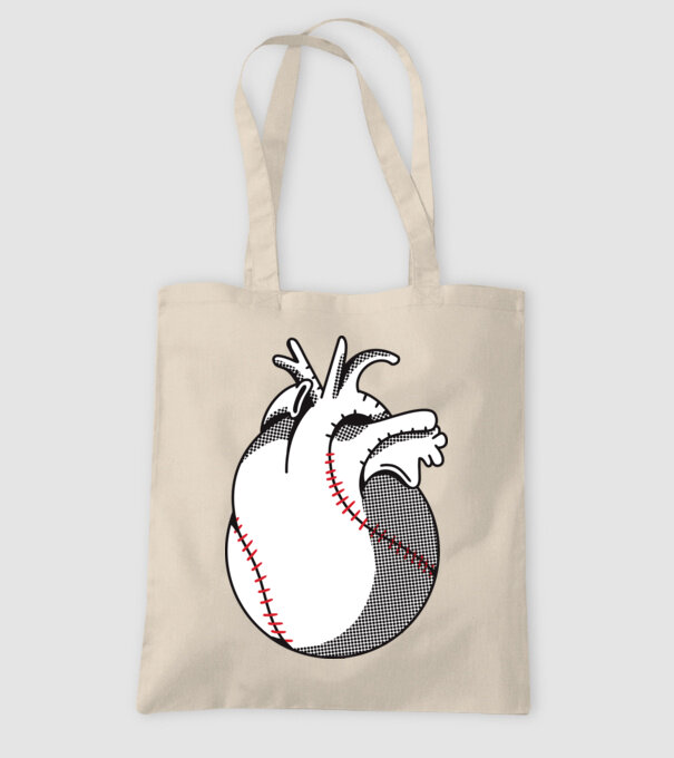 Inimă Baseball model nisipiu pe tricou
