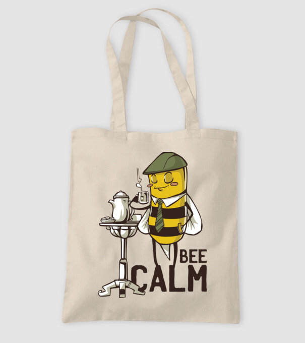 Bee Calm - Fii răbdător Albinuță model nisipiu pe tricou