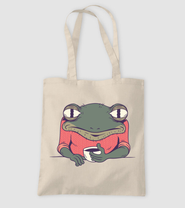 Broască Cafea model nisipiu pe tricou