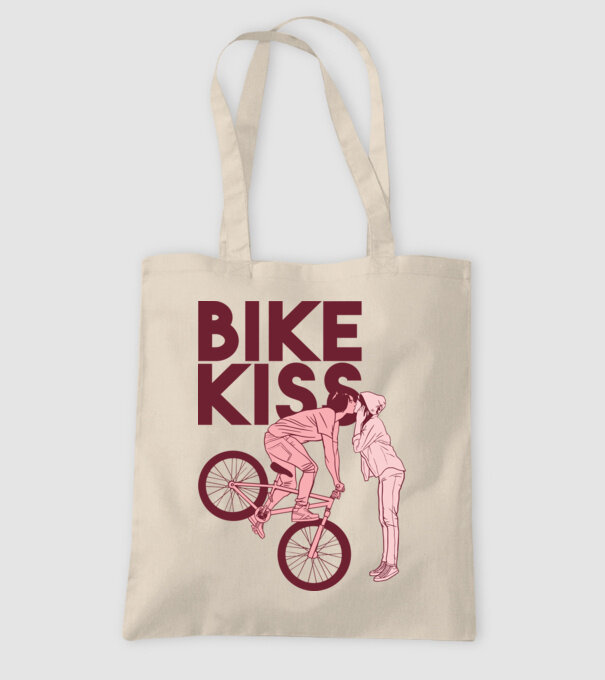 Pupici cu bicicletă model nisipiu pe tricou
