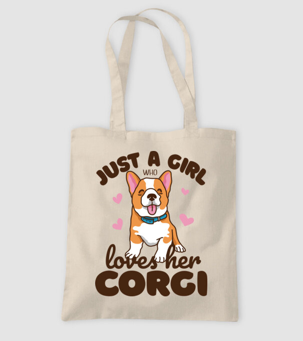 Doar o fată care iubește Corgiul său model nisipiu pe tricou