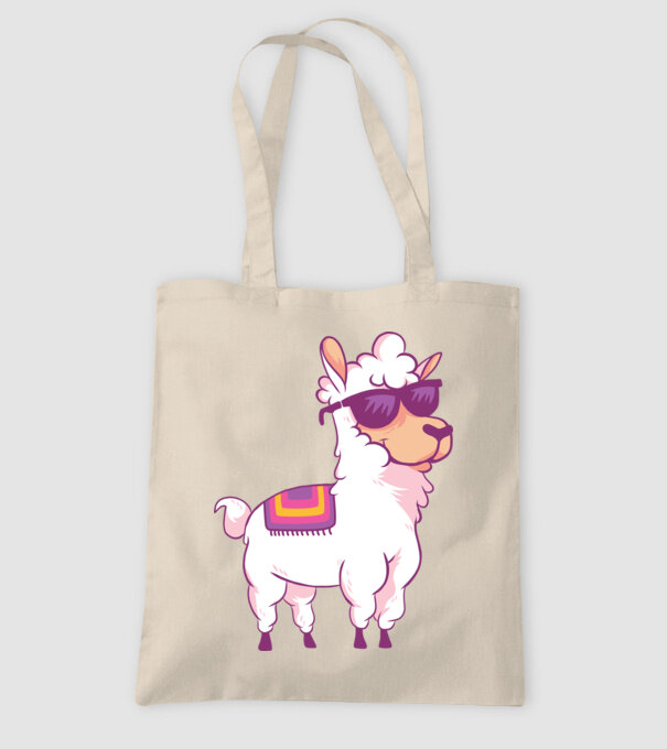 Llama drăguț model nisipiu pe tricou