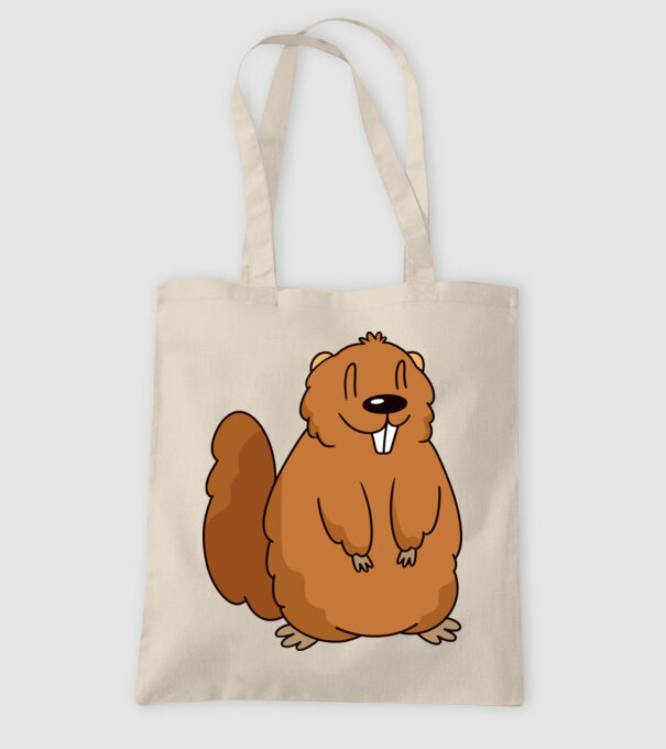 Marmotă drăguță model nisipiu pe tricou