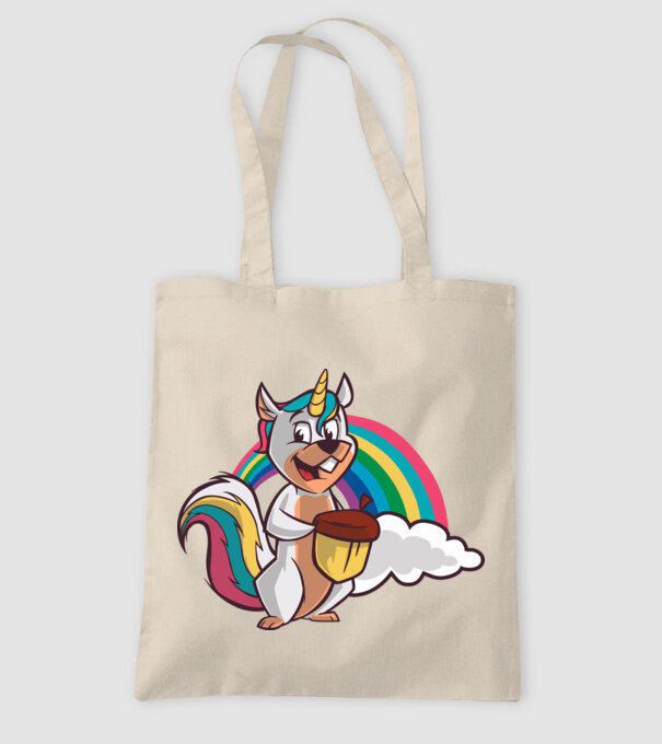 Unicorn drăguț Veveriță model nisipiu pe tricou