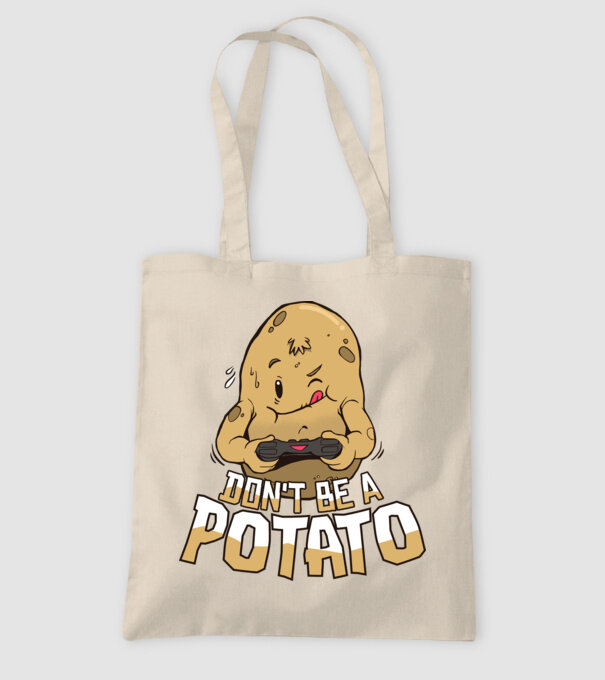 'Don''t be a Potato Gamer' model nisipiu pe tricou
