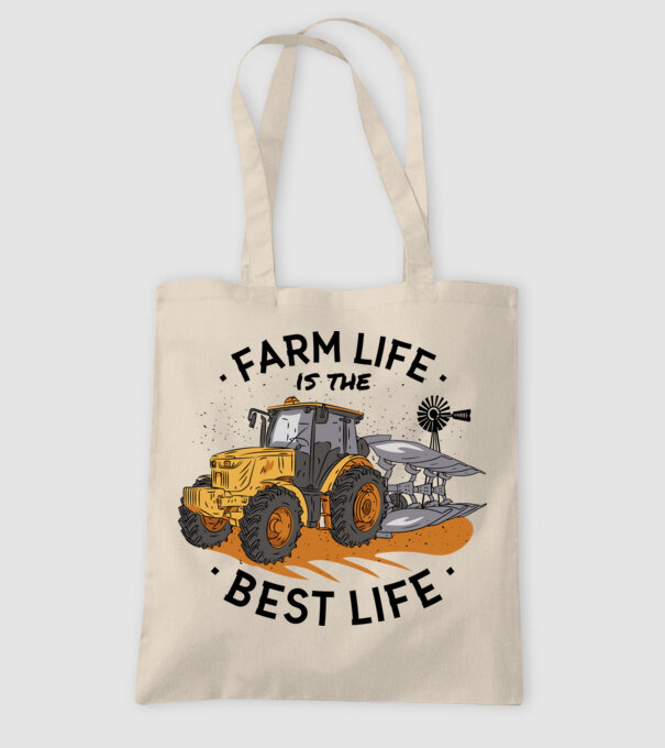 Farm Life is the Best Life Tractor model nisipiu pe tricou