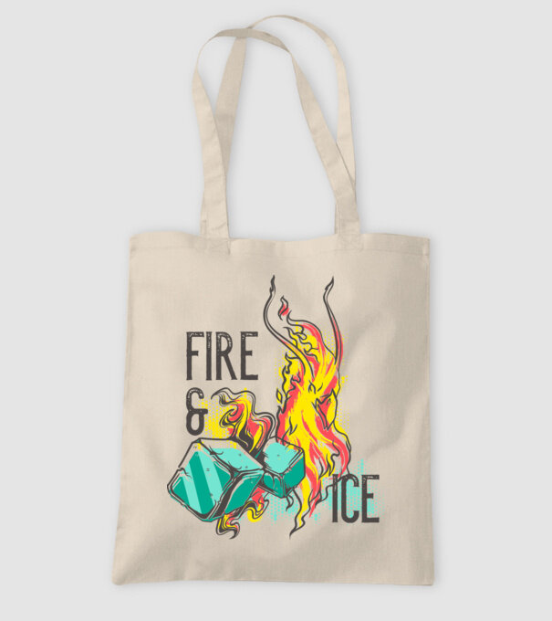 Fire and Ice model nisipiu pe tricou