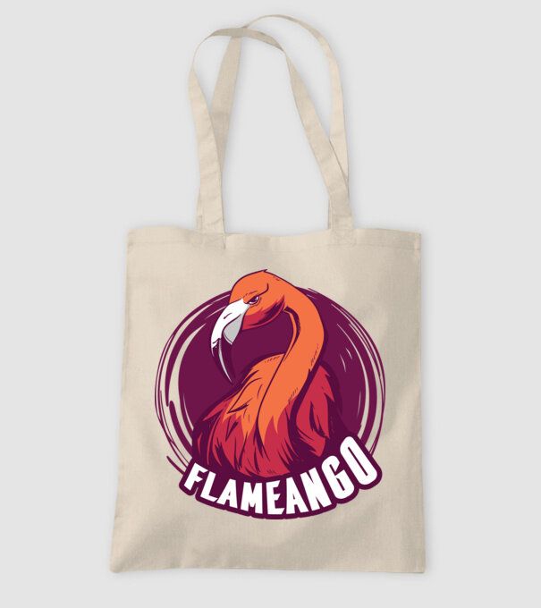 Flamingo model nisipiu pe tricou