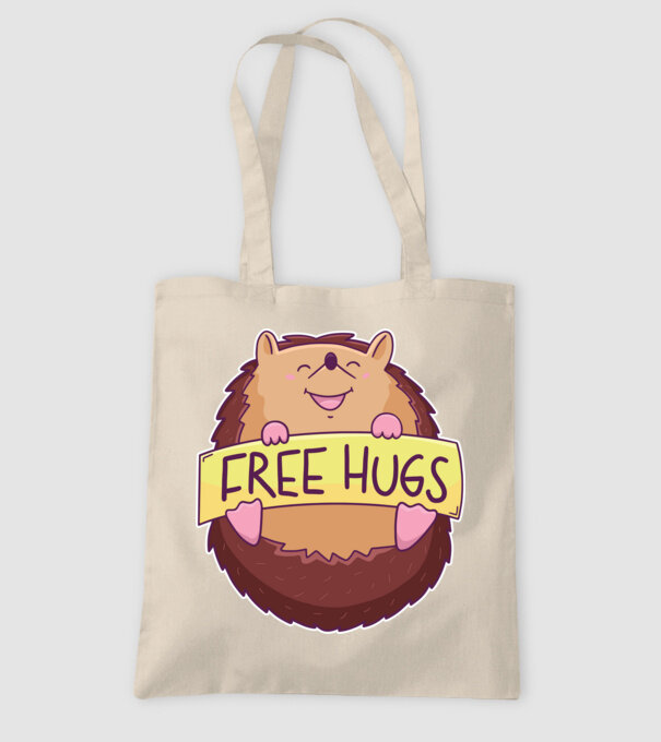 Free Hugs Arici model nisipiu pe tricou