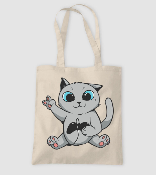 Pisică Gamer model nisipiu pe tricou