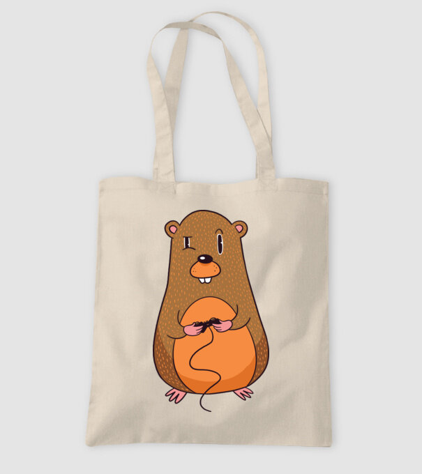 Hamster Gamer model nisipiu pe tricou