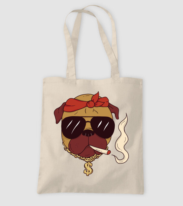 Rapper Gangster Mops model nisipiu pe tricou