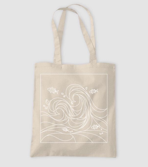 Ocean geometric model nisipiu pe tricou