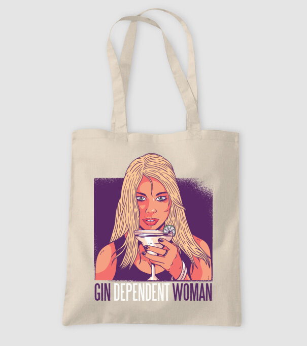Gindependent Woman model nisipiu pe tricou