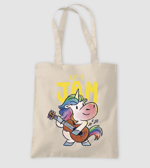 Unicorn cu chitara model nisipiu pe tricou