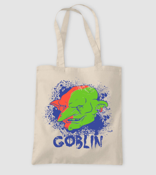 Goblin model nisipiu pe tricou