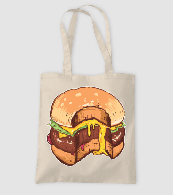 Hamburger model nisipiu pe tricou