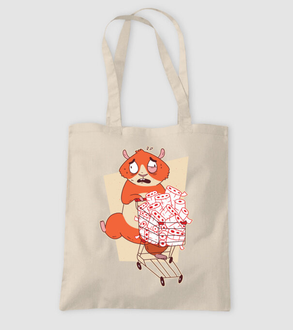 Hamster Panică cumpărături model nisipiu pe tricou