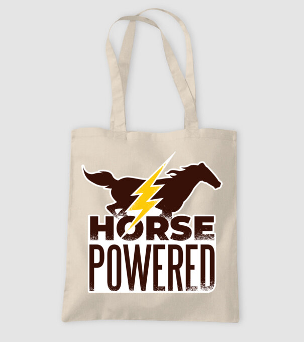 Horse Powered Cal-putere tricou călăreț model nisipiu pe tricou