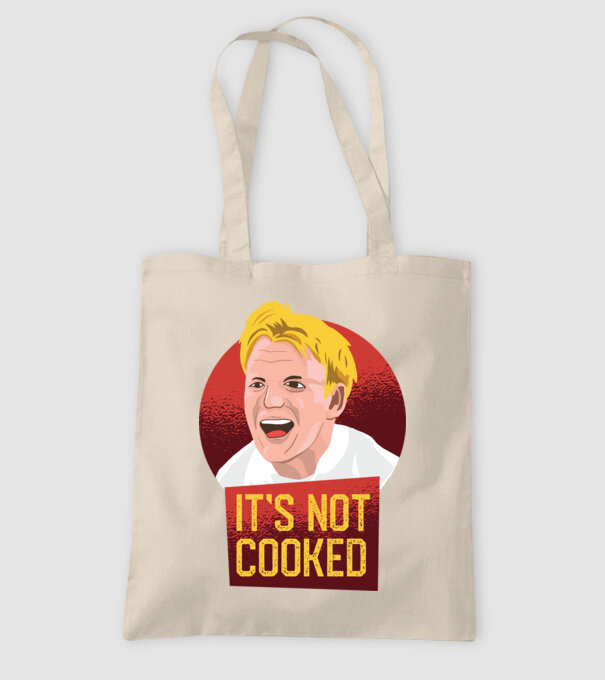 'It''s not Cooked - tricou amuzant' model nisipiu pe tricou