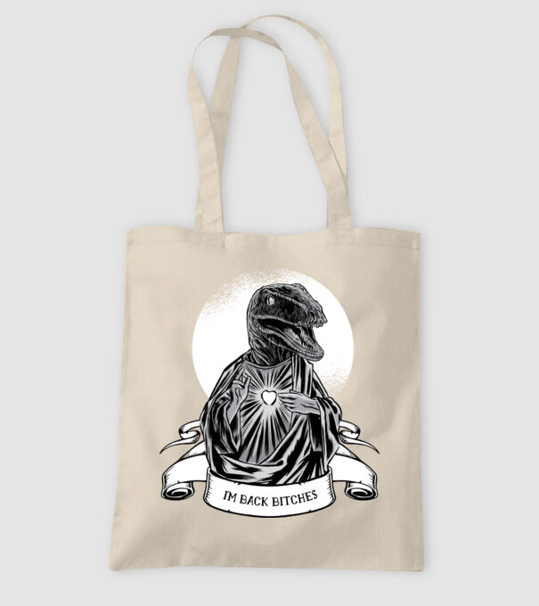 Iisus Raptor Dinozaur model nisipiu pe tricou