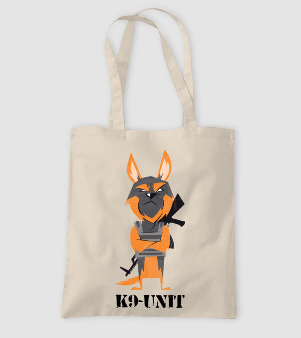 Unitatea K9 - Câine polițist model nisipiu pe tricou